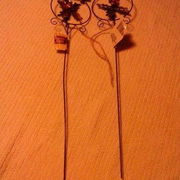 *(Set of 2) Metal Harvest & Pumpkin Pinwheel Yard Stakes (NWT) - Picture 2 of 2